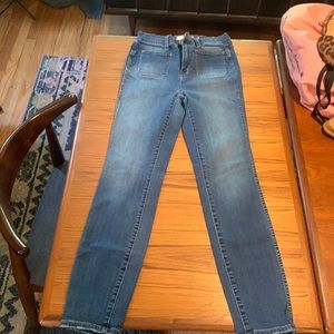 Madewell high waisted sailor jean size 26
